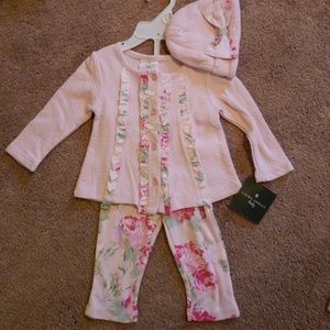 NWT Adorable Laura Ashley 3 Piece Set